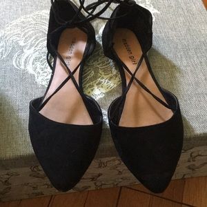 Madden Girl lace up pointed flats!